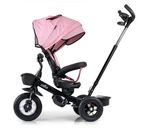 Bērnu trīsritenis Milly Mally Movi Black-Pink