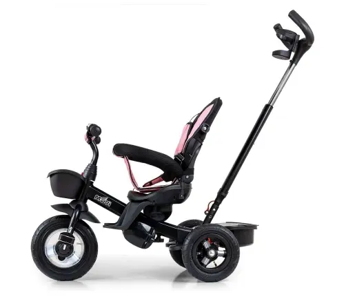 Bērnu trīsritenis Milly Mally Movi Black-Pink