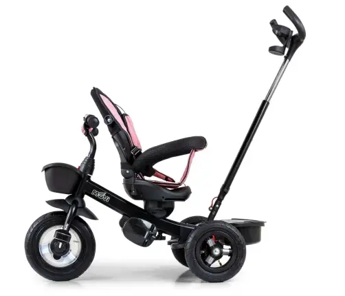 Bērnu trīsritenis Milly Mally Movi Black-Pink