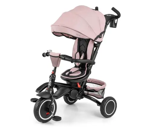Bērnu trīsritenis Milly Mally Stanley Rubber New Pink