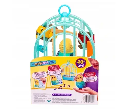 Moose Little Live Pets 26691 Mówiący Ptaszek z Klatką