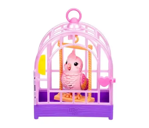 Moose Little Live Pets 26692 Mówiący Ptaszek z Klatką