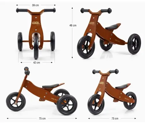 Balansa ritenis Milly Mally Cool Dark Natural 2in1