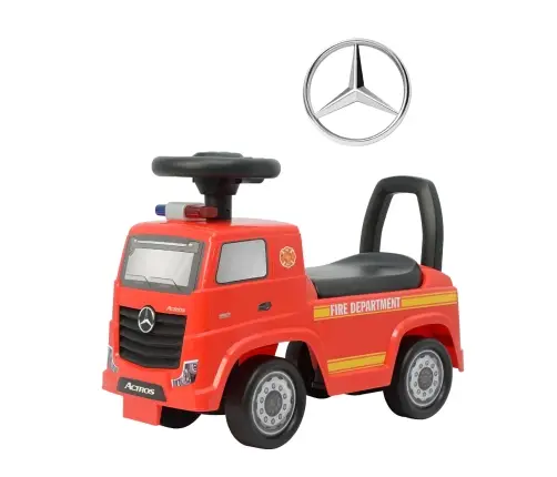 Stumjama mašīna Milly Mally Mercedes-Benz Actros Fire Truck Red