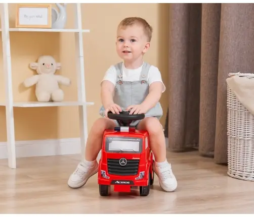 Stumjama mašīna Milly Mally Mercedes-Benz Actros Fire Truck Red