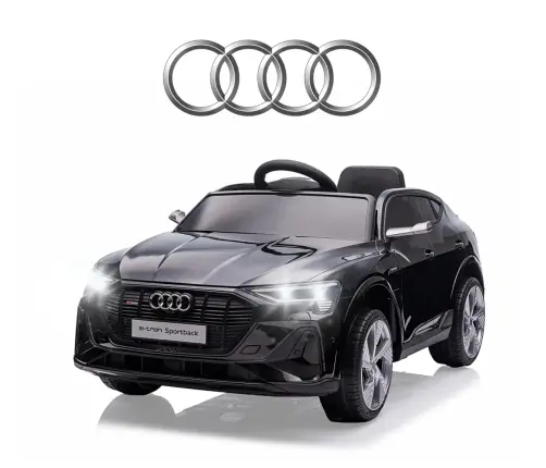 Bērnu elektroauto Audi E-Tron Sportback 4x4 Black