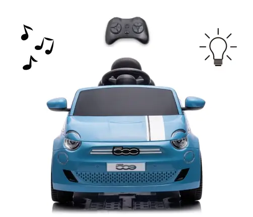 Bērnu elektroauto Fiat 500e Blue