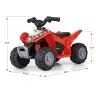 Электрический квадроцикл для детей HONDA ATV Red