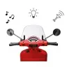 Bērnu elektriskais motocikls Vespa GTS Super Red