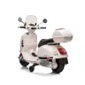 Bērnu elektriskais motocikls Vespa GTS Super White