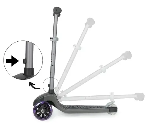 Самокат Qplay Hulajnoga Future Eco Purple