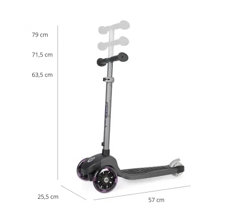 Самокат Qplay Hulajnoga Future Eco Purple