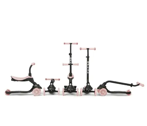 Skrejritenis Qplay Hulajnoga Sema Evo 3in1 Coral Pink