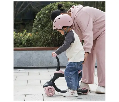 Skrejritenis Qplay Hulajnoga Sema Evo 3in1 Coral Pink