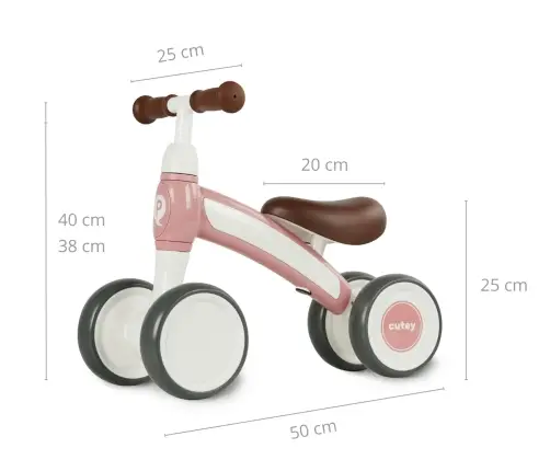 Balansa ritenis Qplay Cutey Retro Pink
