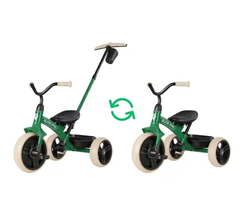 Bērnu trīsritenis Qplay Elite Pro Green