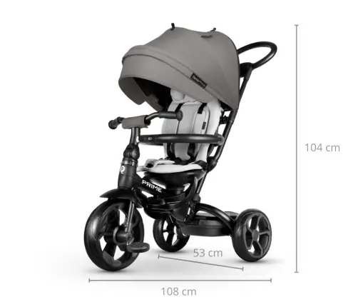 Qplay Rowerek Trójkołowy New Prime Grey