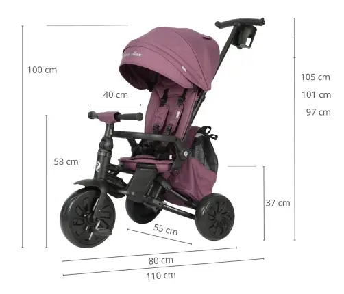 Qplay Nova Max Violet Triratukas
