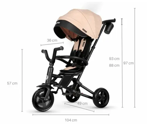 Qplay Nova Niello Khaki Трёхколёсный велосипед