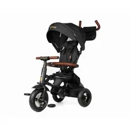 Bērnu trīsritenis Qplay Rito Deluxe Rubber Black