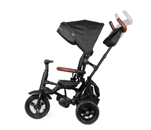 Bērnu trīsritenis Qplay Rito Deluxe Rubber Black