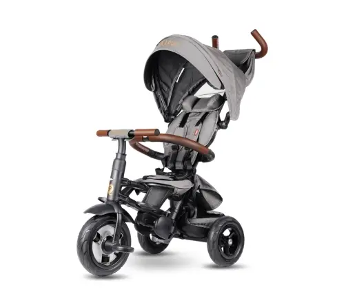 Qplay Rowerek Trójkołowy Rito Deluxe Rubber Grey