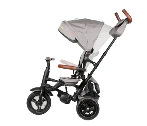 Qplay Rowerek Trójkołowy Rito Deluxe Rubber Grey