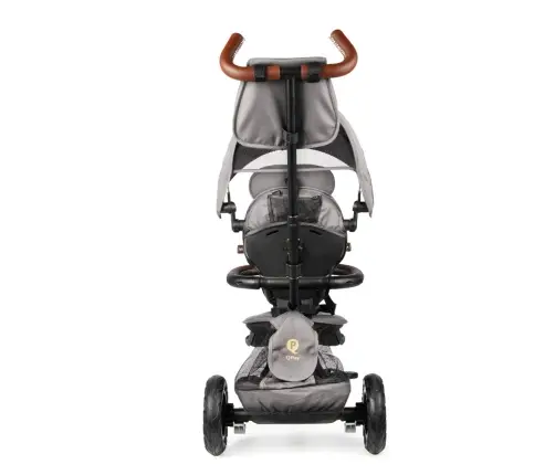 Qplay Rowerek Trójkołowy Rito Deluxe Rubber Grey