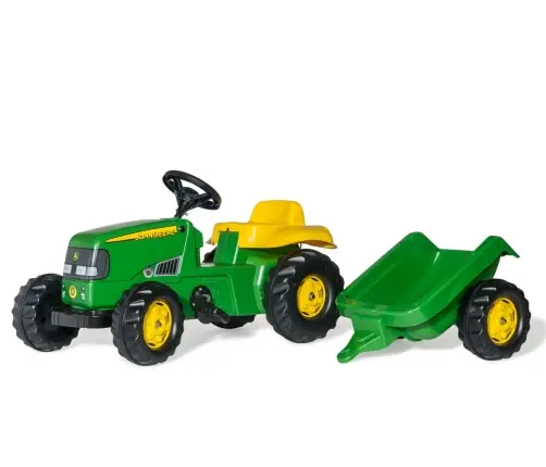 Rolly Toys 012190 Traktor Rolly Kid John Deere z przyczepą