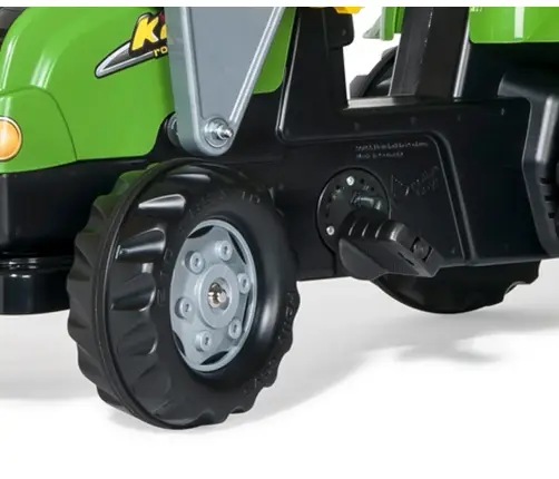 Rolly Toys 023134 Traktor Rolly Kid X z łyżka i przyczepa Zielony