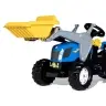 Rolly Toys 023929 Traktor Rolly Kid New Holland Agriculture z łyżka i przyczepą