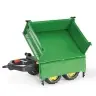 Rolly Toys 122004 Przyczepa Rolly-Mega Trailer jasno zielona, żółte koła, 2-osie