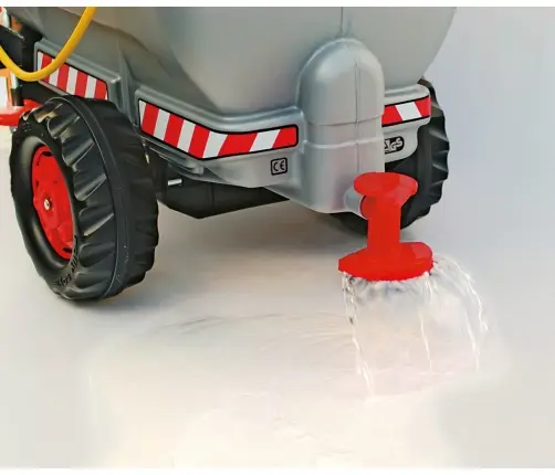 Rolly Toys 122776 Cysterna Rolly Tanker z pompą i sikawką Szara  1-oś