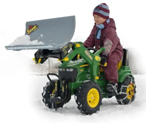 Rolly Toys 710126 Traktor Rolly Farmtrac John Deere z łyżką i pompowanymi kołami