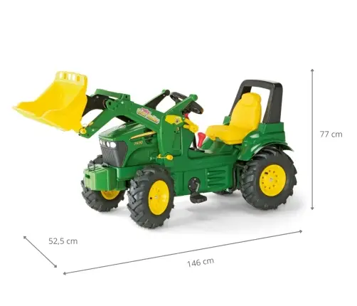 Rolly Toys 710126 Traktor Rolly Farmtrac John Deere z łyżką i pompowanymi kołami