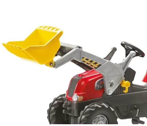 Rolly Toys 811397 Traktor Rolly Junior RT z przyczepą i łyżka Czerwony