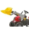 Rolly Toys 811397 Traktor Rolly Junior RT z przyczepą i łyżka Czerwony