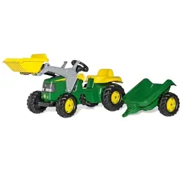 Rolly Toys 811496 Traktor Rolly Junior John Deere z łyżką i przyczepą Rolly Toys 811496 Traktor Rolly Junior John Deere z łyżką i przyczepą