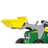 Rolly Toys 811496 Traktor Rolly Junior John Deere z łyżką i przyczepą