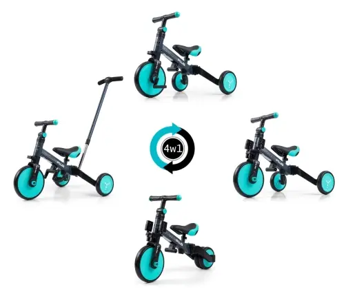 Rowerek 4w1 Optimus Plus Mint