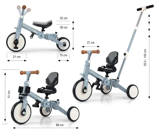 Rowerek 5w1 Optimus Max Denim