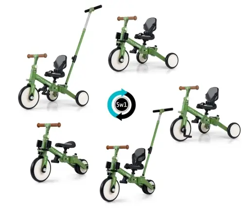 Rowerek 5w1 Optimus Max Green