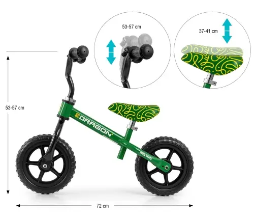 Rowerek biegowy Dragon Green