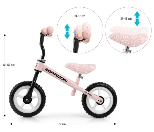 Rowerek biegowy Dragon Pink