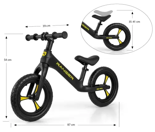 Balansa ritenis Milly Mally Ranger Black