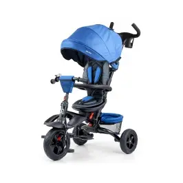 Bērnu trīsritenis Milly Mally Stanley Rubber Navy-Black