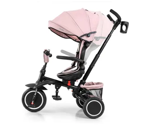 Детский трехколесный велосипед Milly Mally Stanley Rubber New Pink Детский трехколесный велосипед Milly Mally Stanley Rubber New Pink