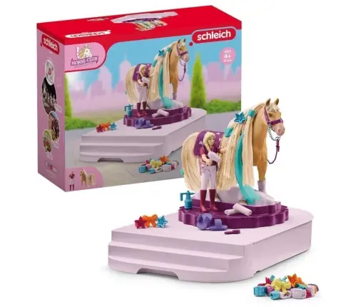 Schleich 42617 Obrotowa Stacja Pielęgnacji Koni