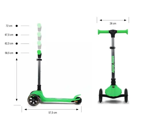 Самокат Milly Mally Jelly Green