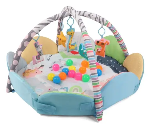 TinyMini JL639-2A Mata edukacyjna 2w1 Kwiat Zoo